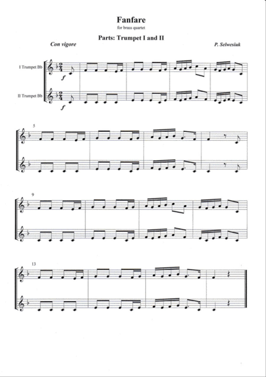 Fanfare Brass Ensemble scores gallery preview page 2
