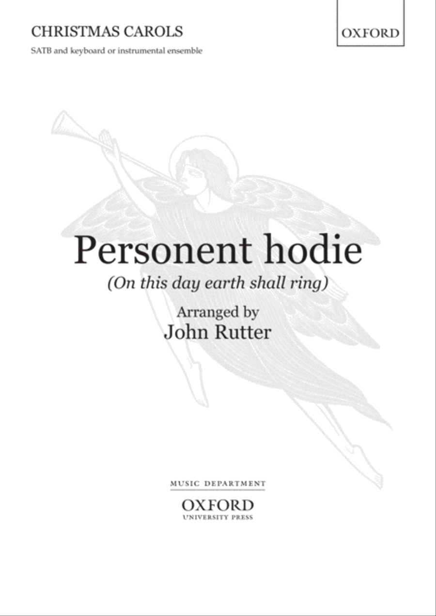 Personent hodie 4-Part scores gallery preview page 1