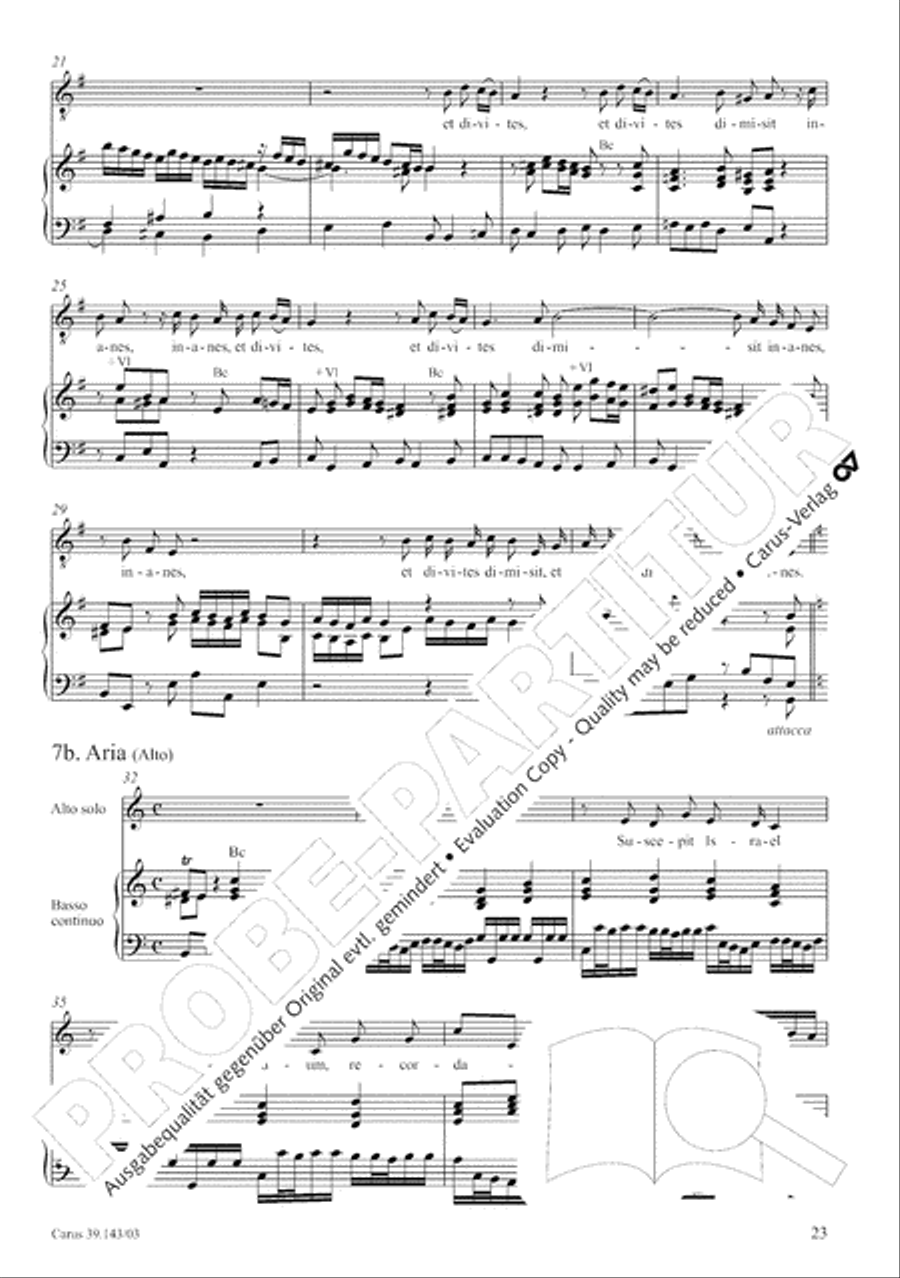 Magnificat in C major 4-Part scores gallery preview page 24