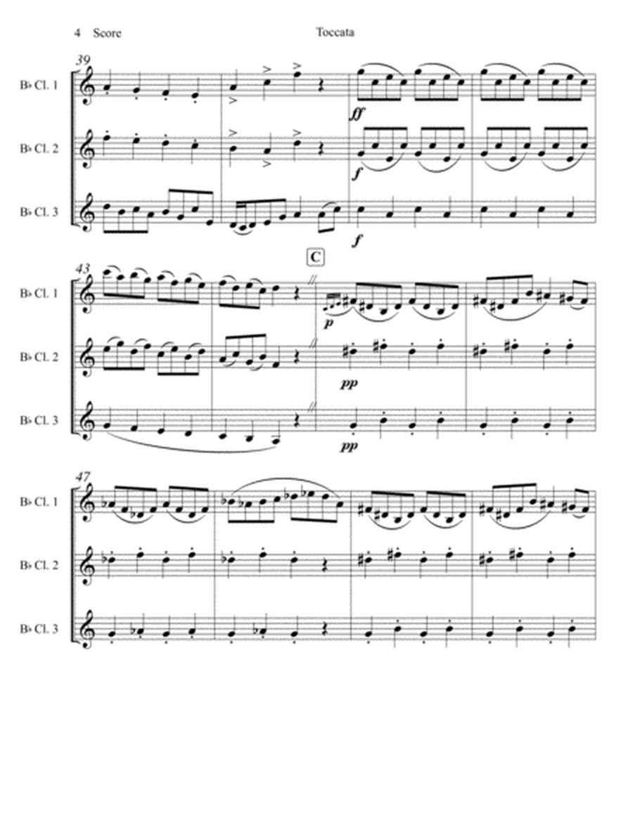 Holst - Toccata (Newburn Lads) set for Clarinet Trio image number null