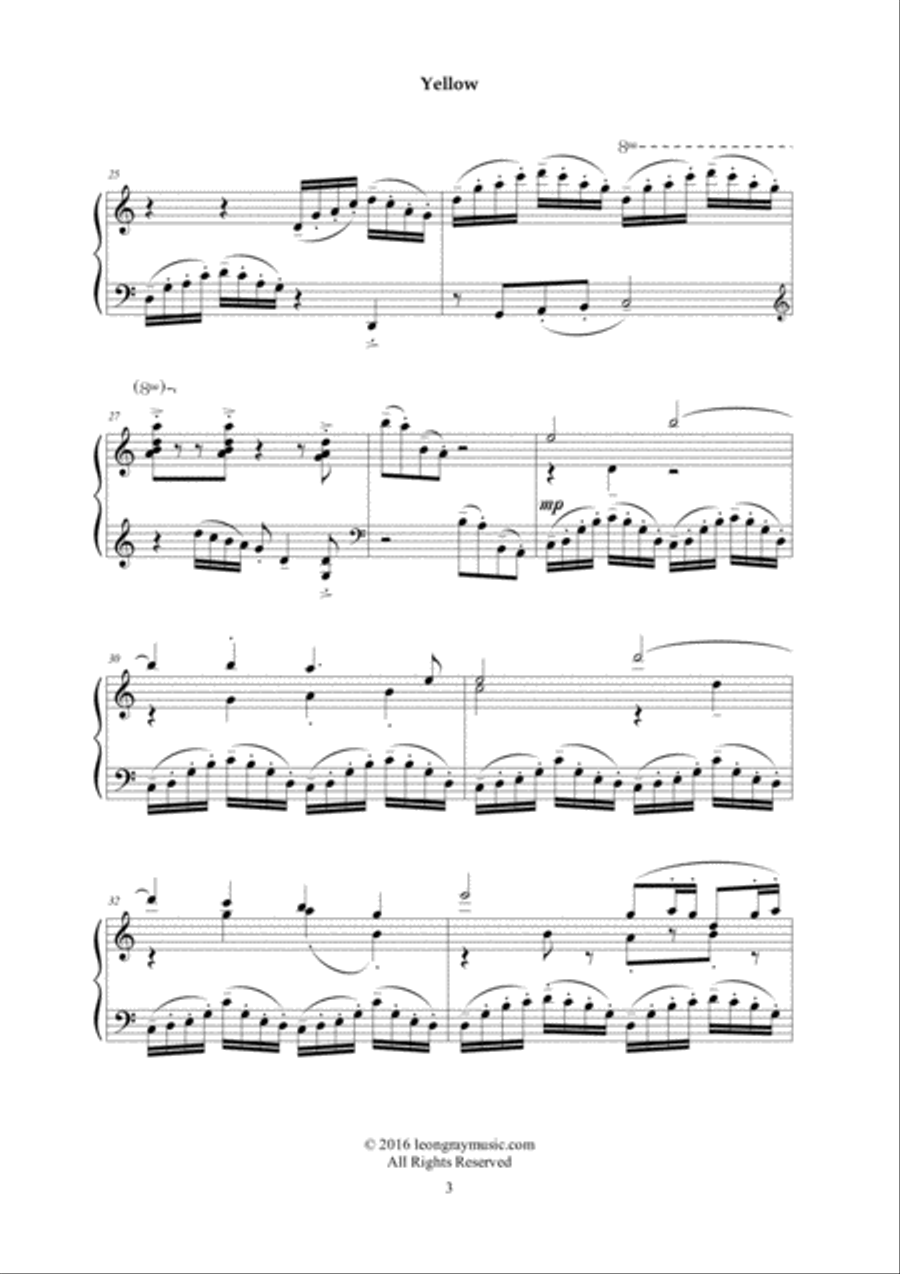 Yellow - Mvt. 3 from 