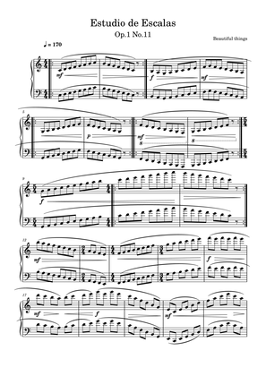 Estudio de Escalas-Beautiful things Op.1 No.11
