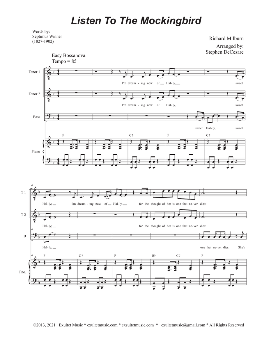 Listen To The Mockingbird (TTB)