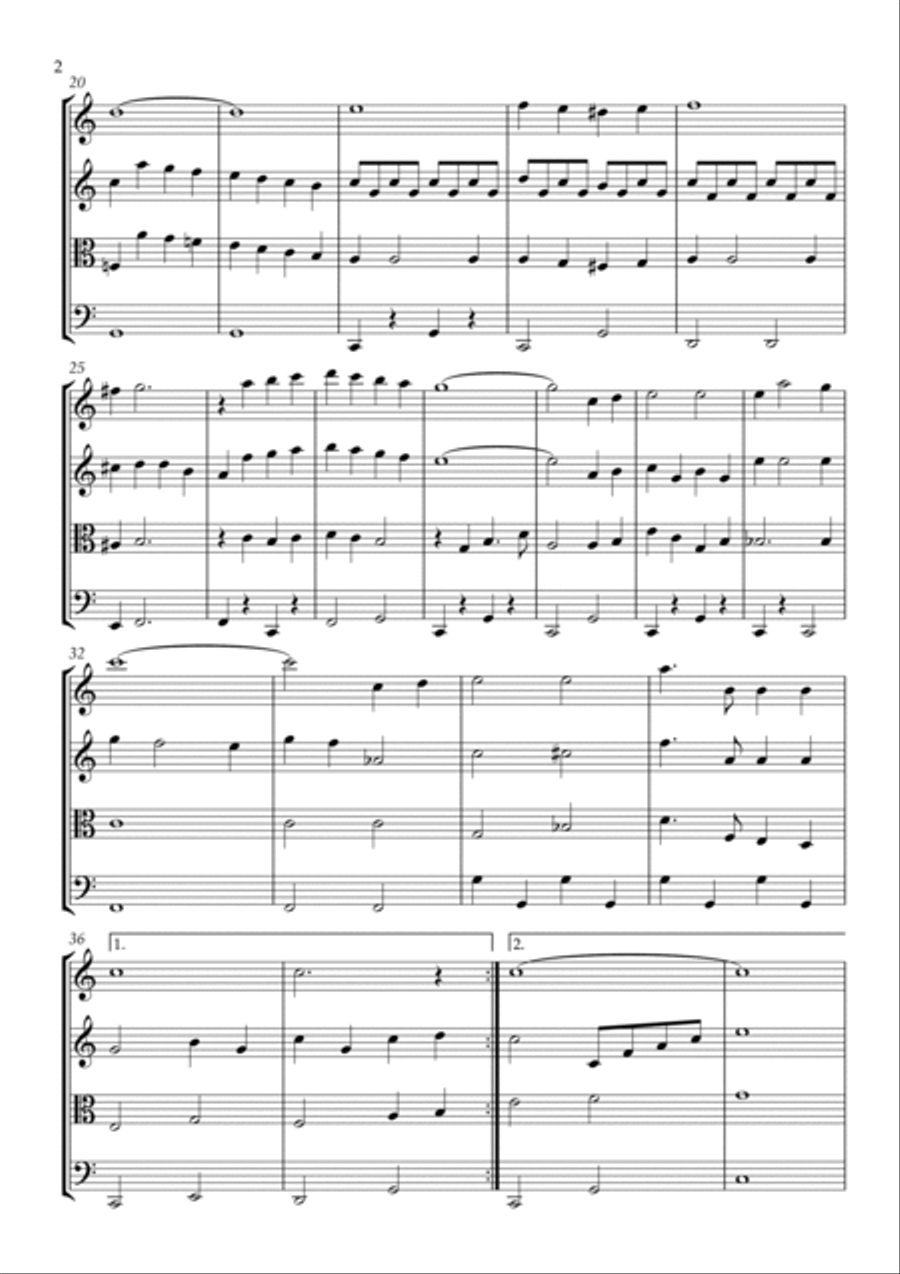 White Christmas White Christmas String Quartet scores gallery preview page 2