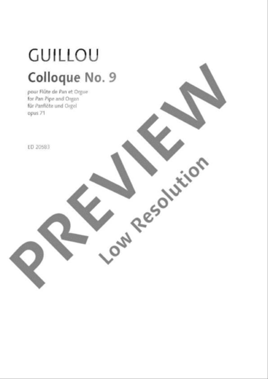 Colloque No. 9 Colloque No. 9 Organ scores gallery preview page 2
