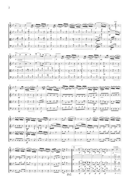 Tchaikowsky Overture Miniature from The Nutcracker, for string quartet, CT005