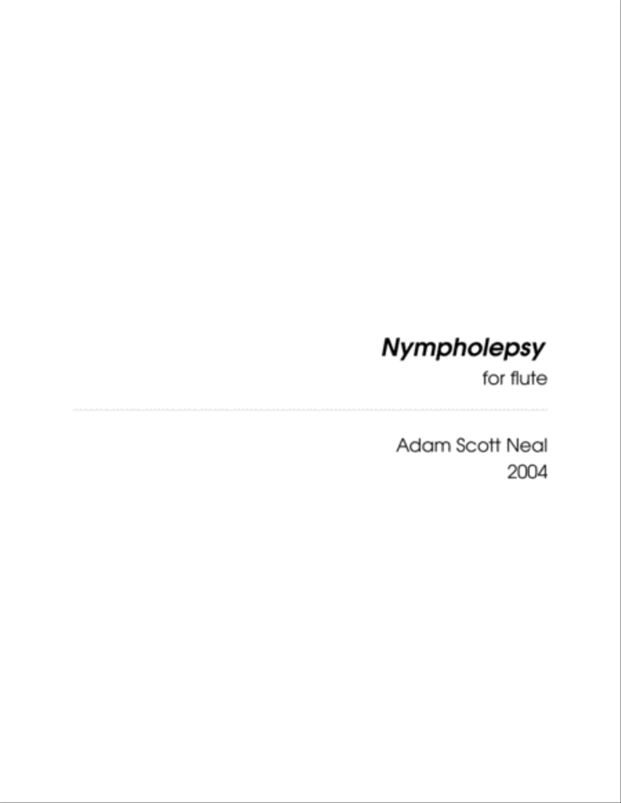 Nympholepsy Flute Solo scores gallery preview page 3