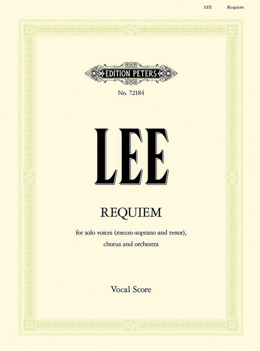 Requiem for Solo Voices, Chorus and Orchestra (Vocal Score)