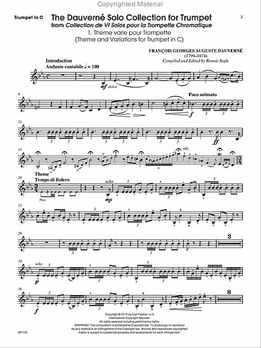 The Dauverné Solo Collection for Trumpet C Trumpet scores gallery preview page 2
