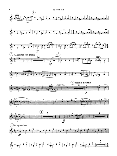 Symphonic Dance No. 3 ("Fiesta"): 1st F Horn
