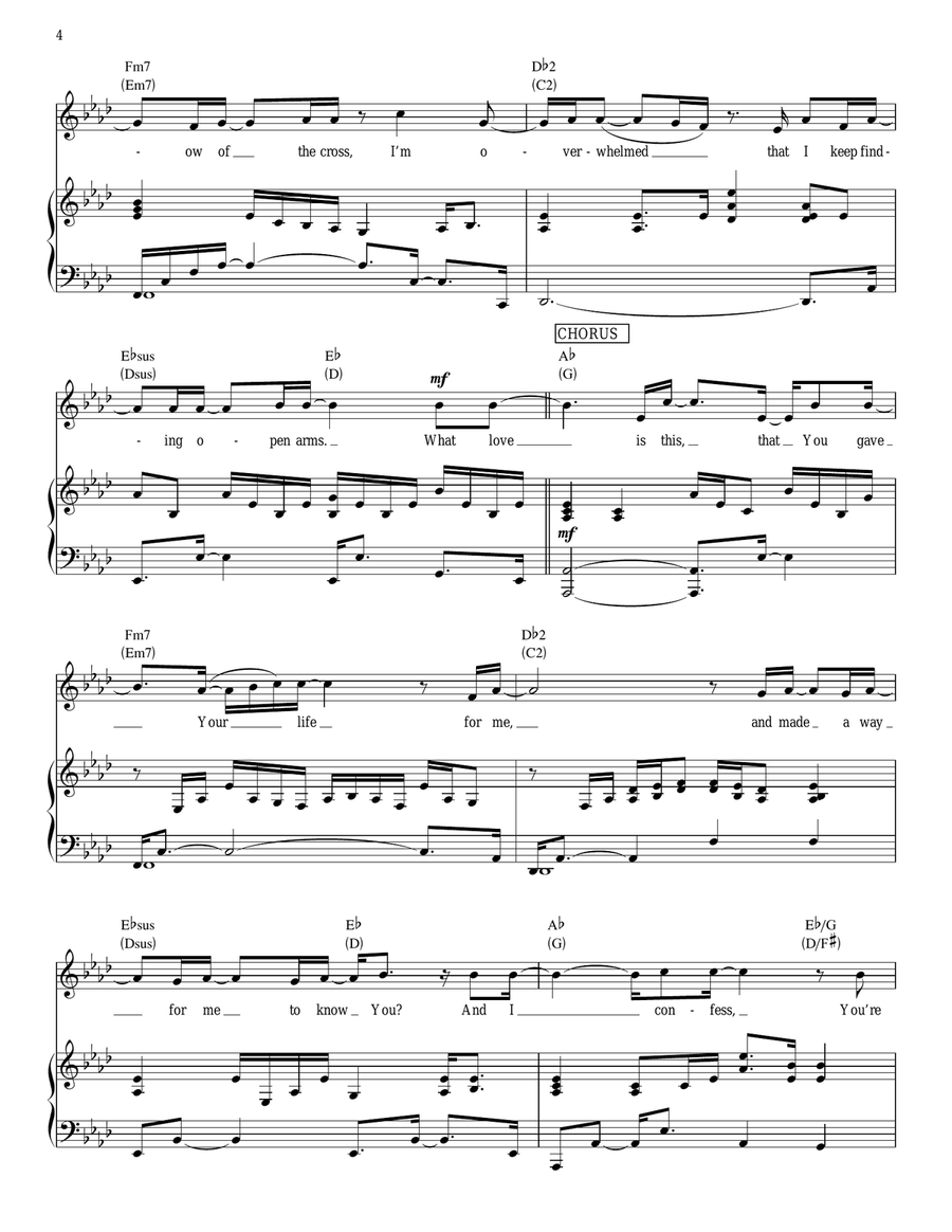 What Love Is This What Love Is This Piano, Vocal, Guitar scores gallery preview page 4