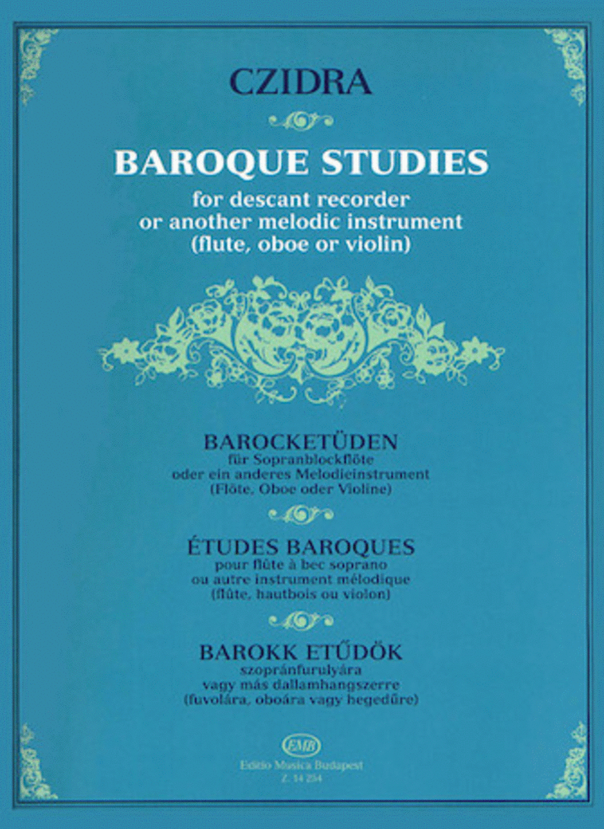 Baroque Studies for Descant Recorder