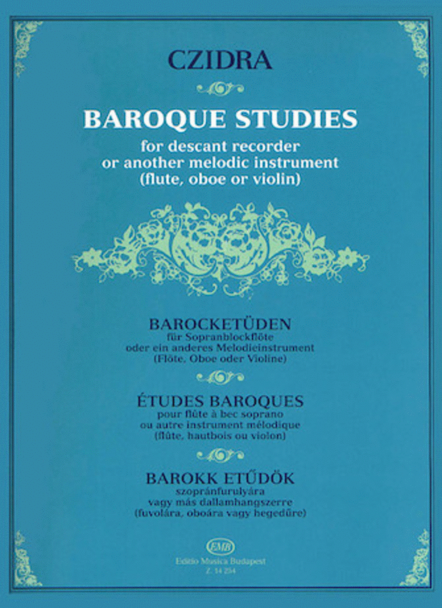 Baroque Studies for Descant Recorder Flute scores gallery preview page 1