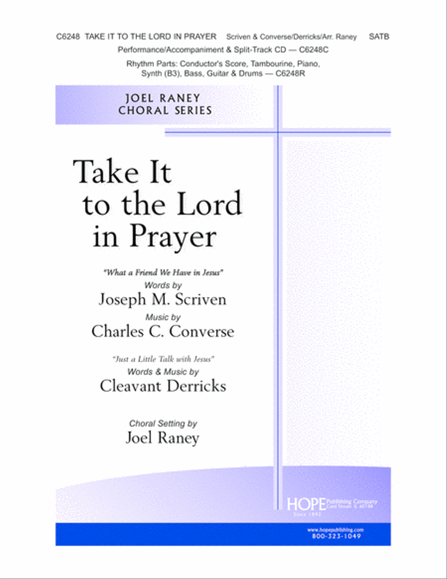 Take It to the Lord In Prayer Choir scores gallery preview page 1