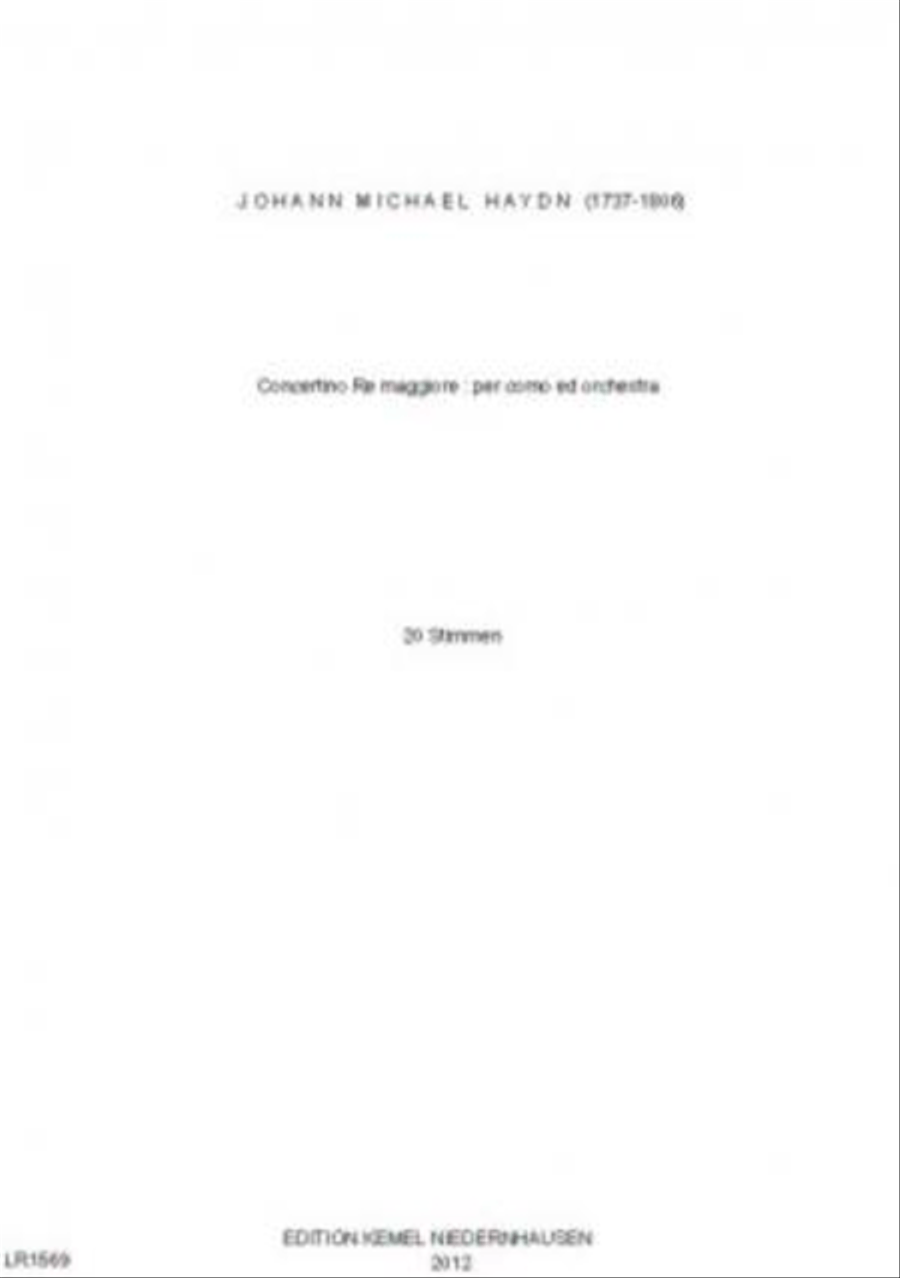 Concertino re maggiore