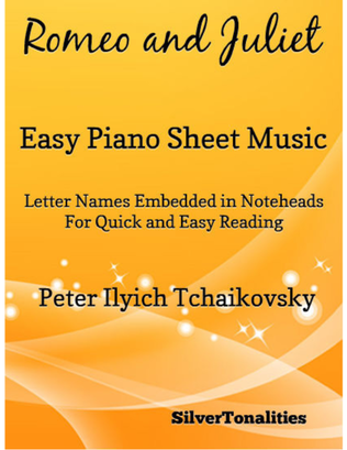 Book cover for Romeo and Juliet Easy Piano Sheet Music