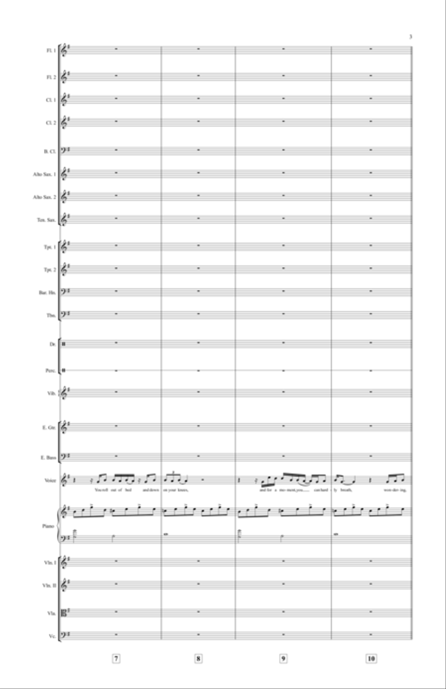 Dreaming With A Broken Heart Large Ensemble scores gallery preview page 3