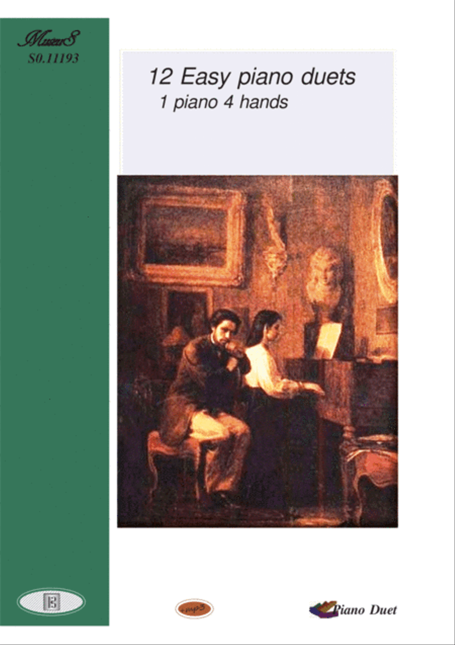 12 Easy duets for piano 4 hands plus mp3 1 Piano, 4-Hands scores gallery preview page 1