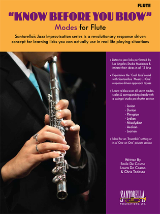 Book cover for Know Before You Blow - Jazz Modes for Flute with CD