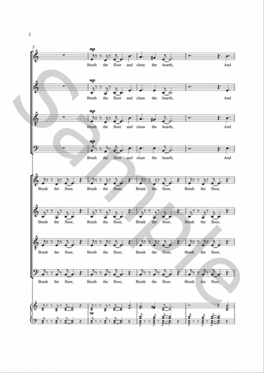 The Kerry Christmas Carol for SSAATTBB Choir SSAATTBB scores gallery preview page 4