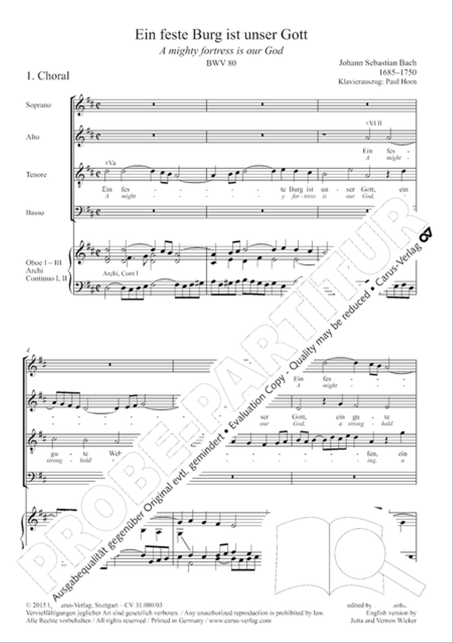 A mighty fortress is our God (Ein feste Burg ist unser Gott) A mighty fortress is our God (Ein feste Burg ist unser Gott) 4-Part scores gallery preview page 5