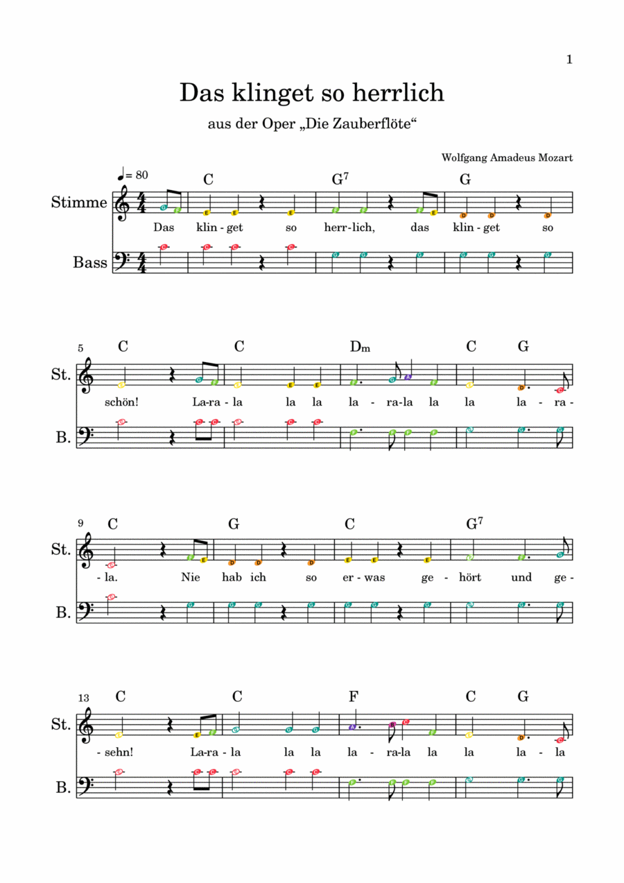Das klinget so herrlich Score and Parts scores gallery preview page 1