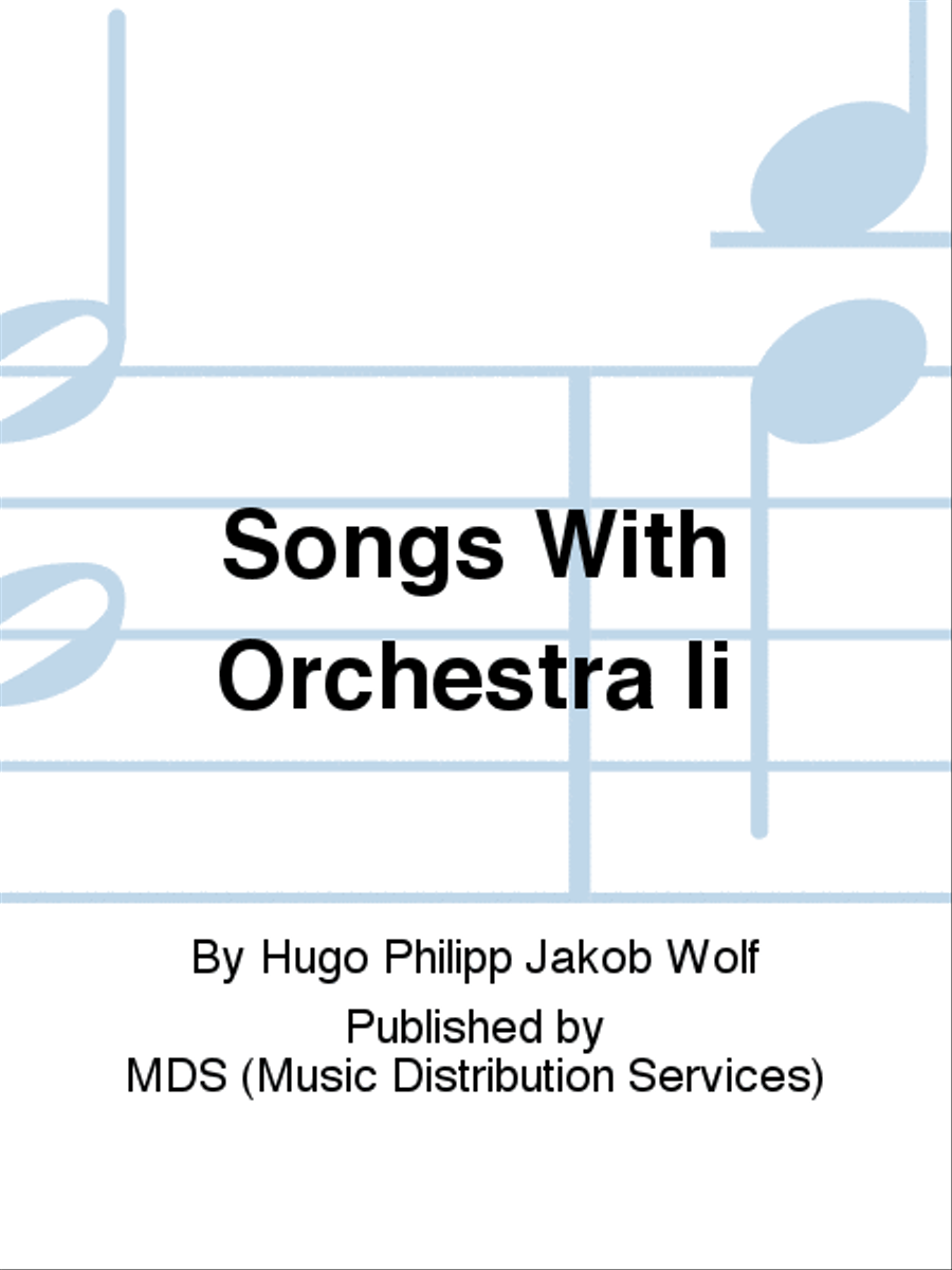 Songs with Orchestra II Orchestra scores gallery preview page 1
