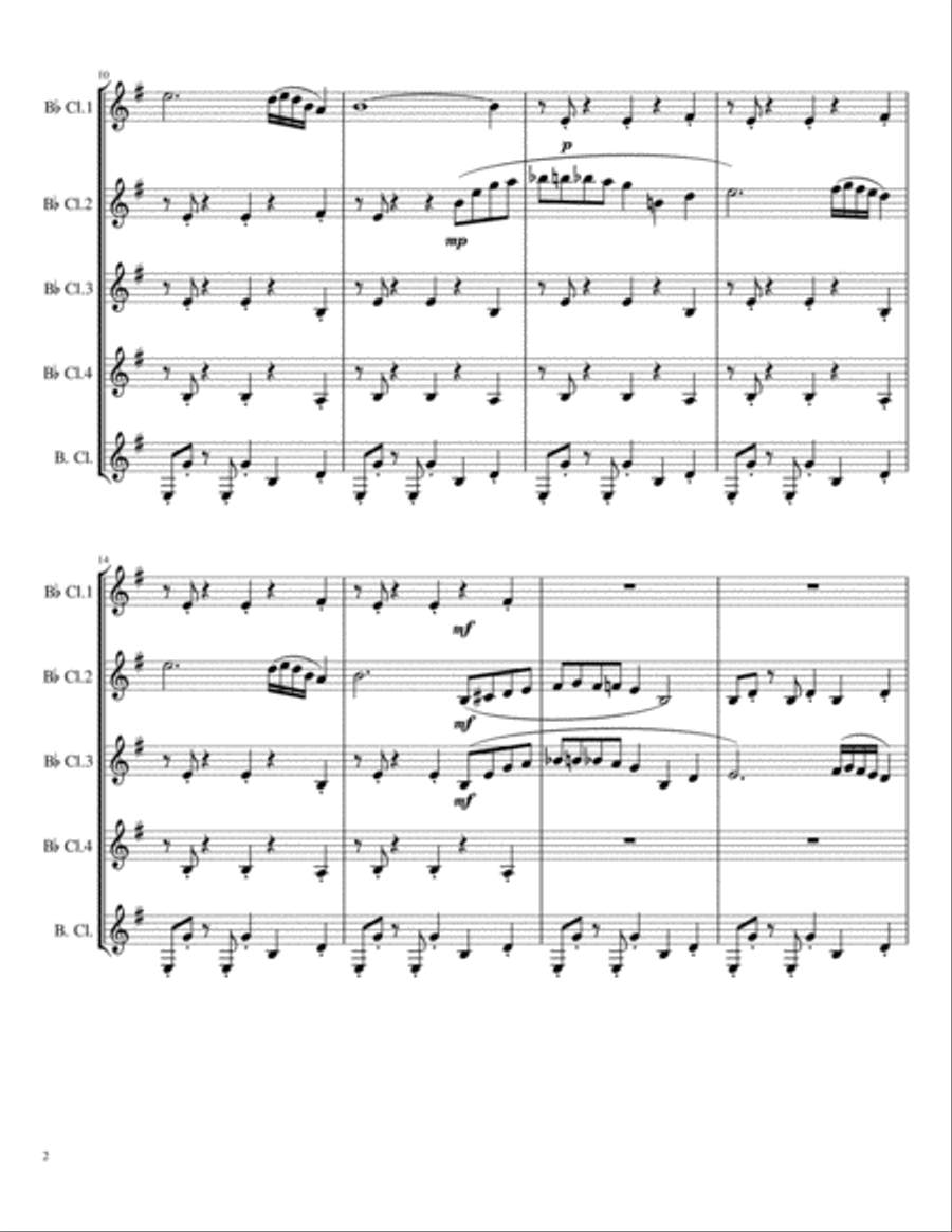 Take Five Woodwind Quintet scores gallery preview page 2
