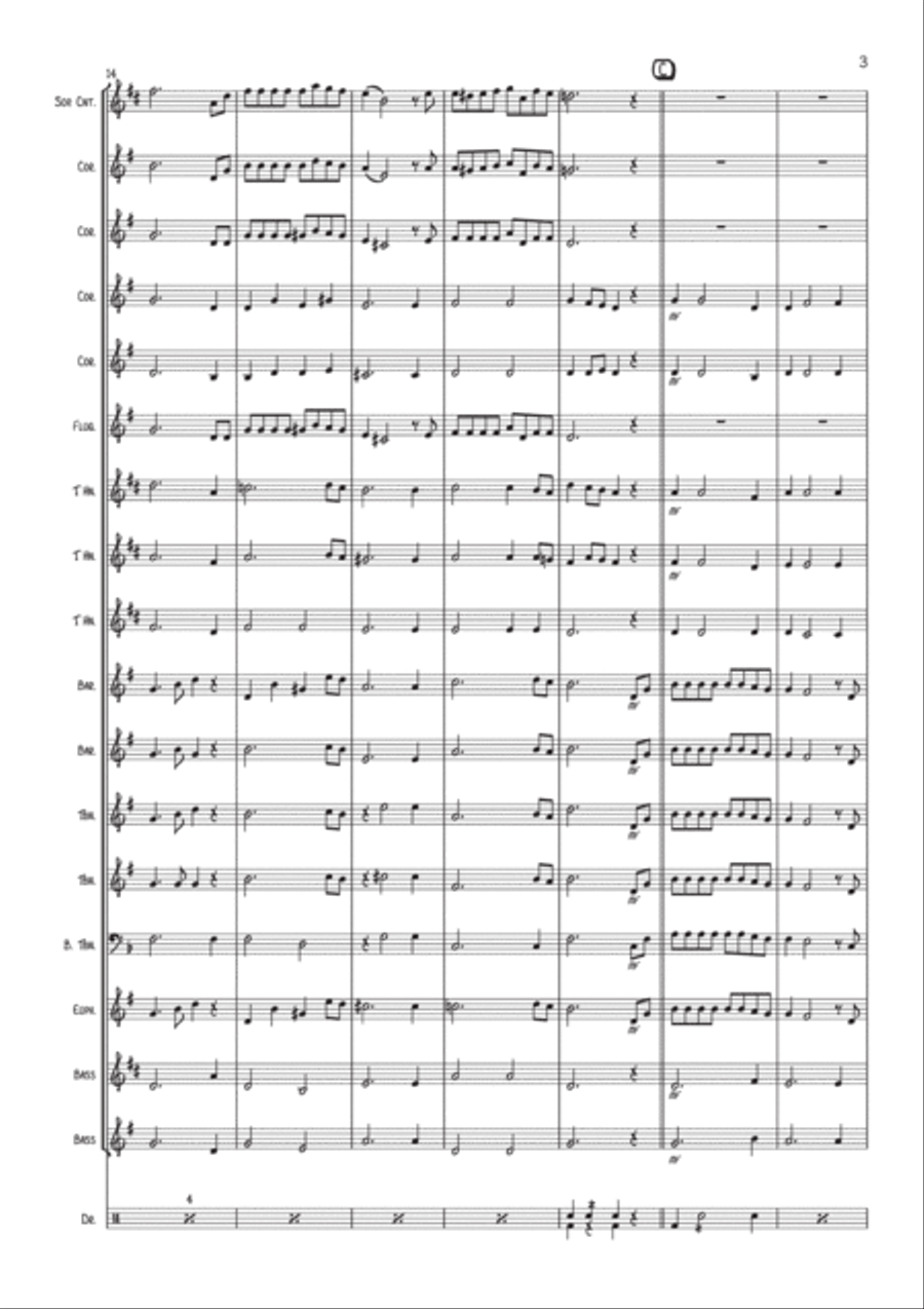 Galway Bay (Irish traditional tune, Brass Band/Ensemble) Galway Bay (Irish traditional tune, Brass Band/Ensemble) Brass Band scores gallery preview page 4