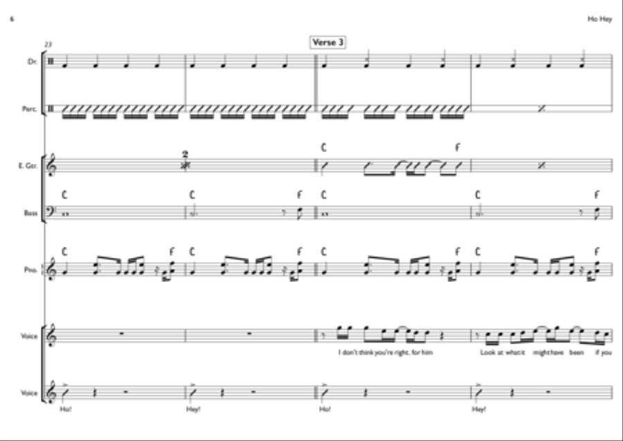 Ho Hey Small Ensemble scores gallery preview page 6