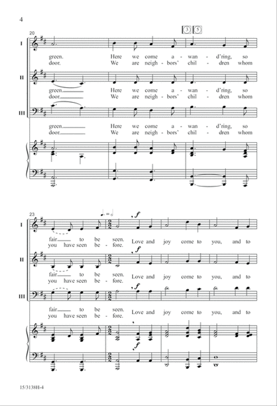 A Caroling Couplet A Caroling Couplet 3-Part scores gallery preview page 4