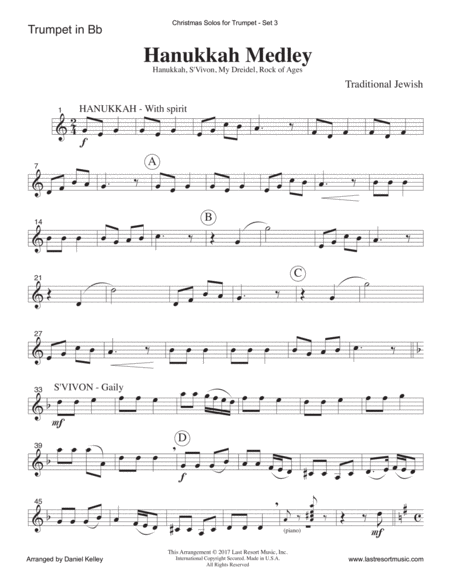 Christmas Solos for Trumpet & Piano Set 3