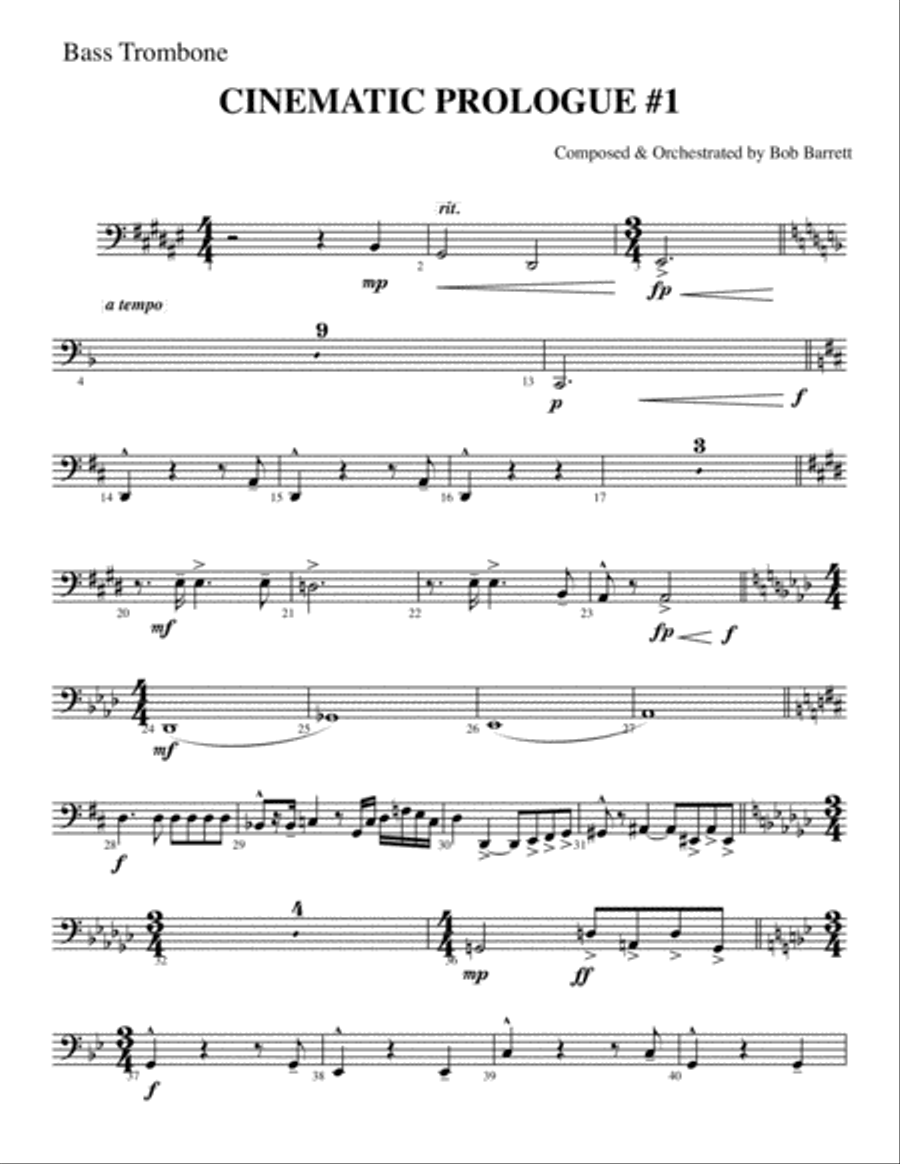 CINEMATIC PROLOGUE #1 Full Orchestra scores gallery preview page 5