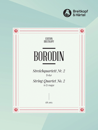Book cover for String Quartet No. 2 in D major
