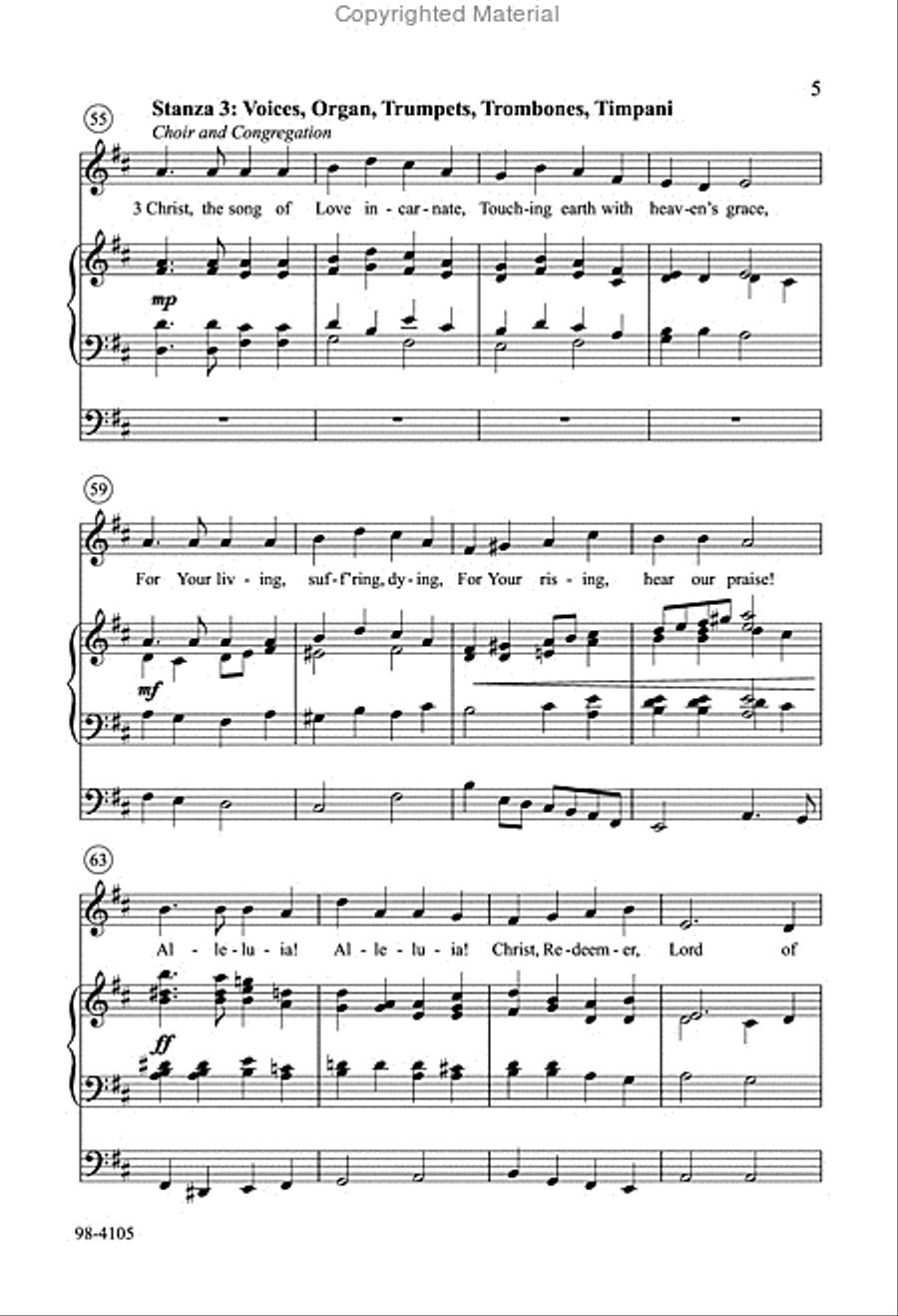 Voices Raised to You We Offer 4-Part scores gallery preview page 6