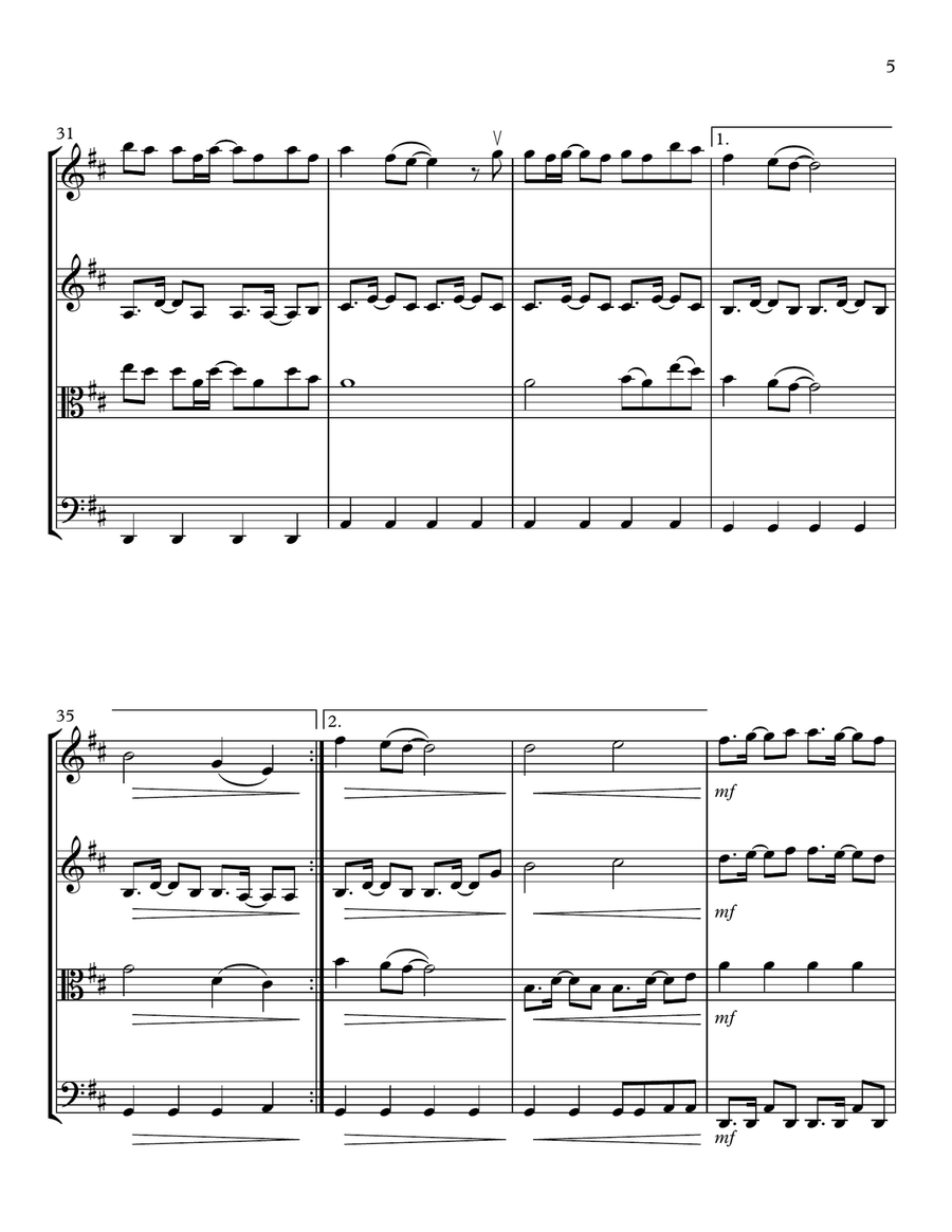 The Painter String Quartet scores gallery preview page 5