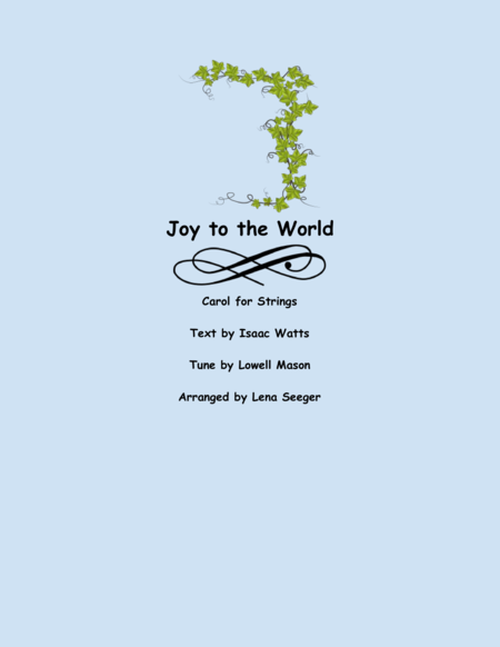 Joy to the World (String Orchestra) image number null