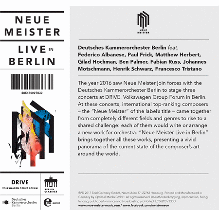 Neue Meister: Live in Berlin