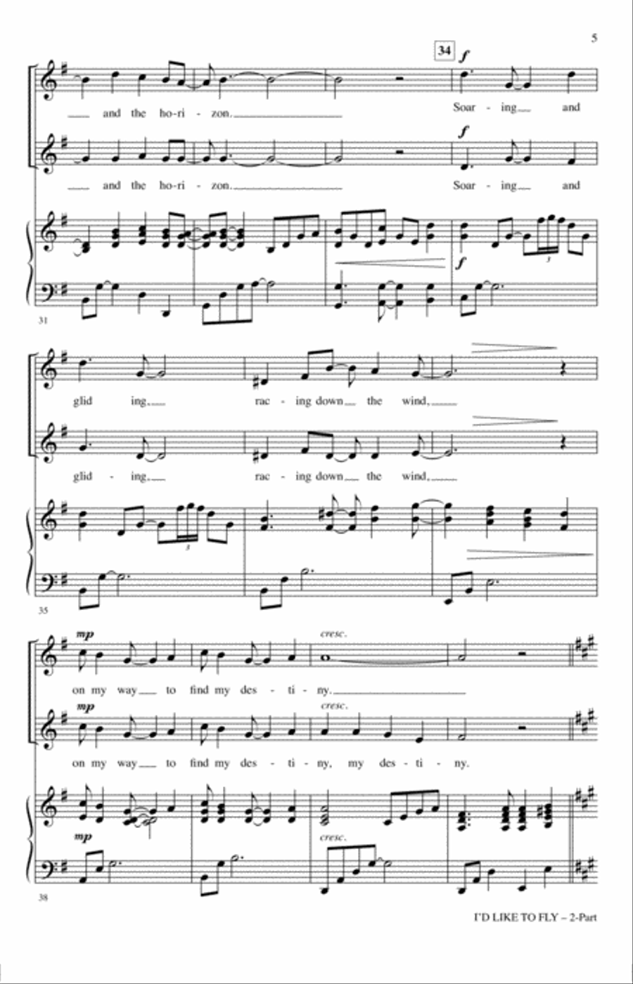 I'd Like To Fly I'd Like To Fly 2-Part scores gallery preview page 4
