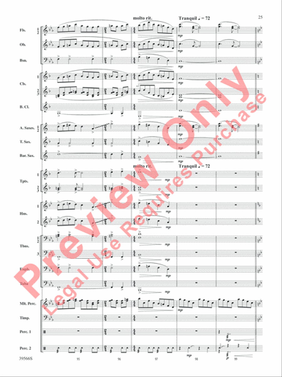 At the Movies with Danny Elfman Concert Band scores gallery preview page 26