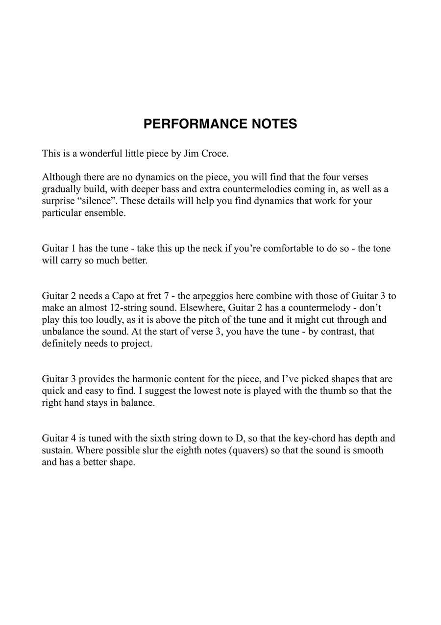I'll Have To Say I Love You In A Song Guitar Ensemble scores gallery preview page 3