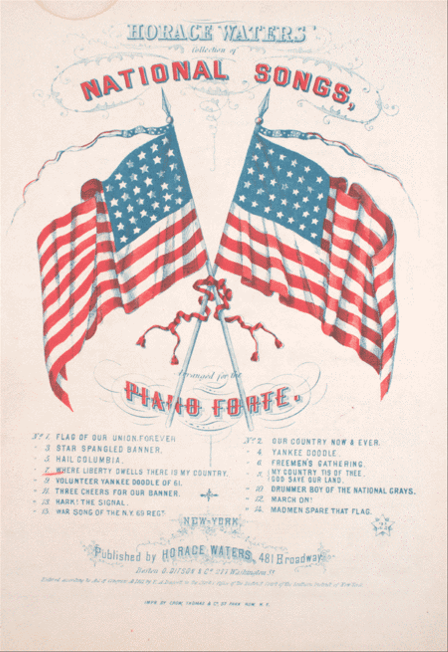 Where Liberty Dwells, There is My Country 4-Part scores gallery preview page 1