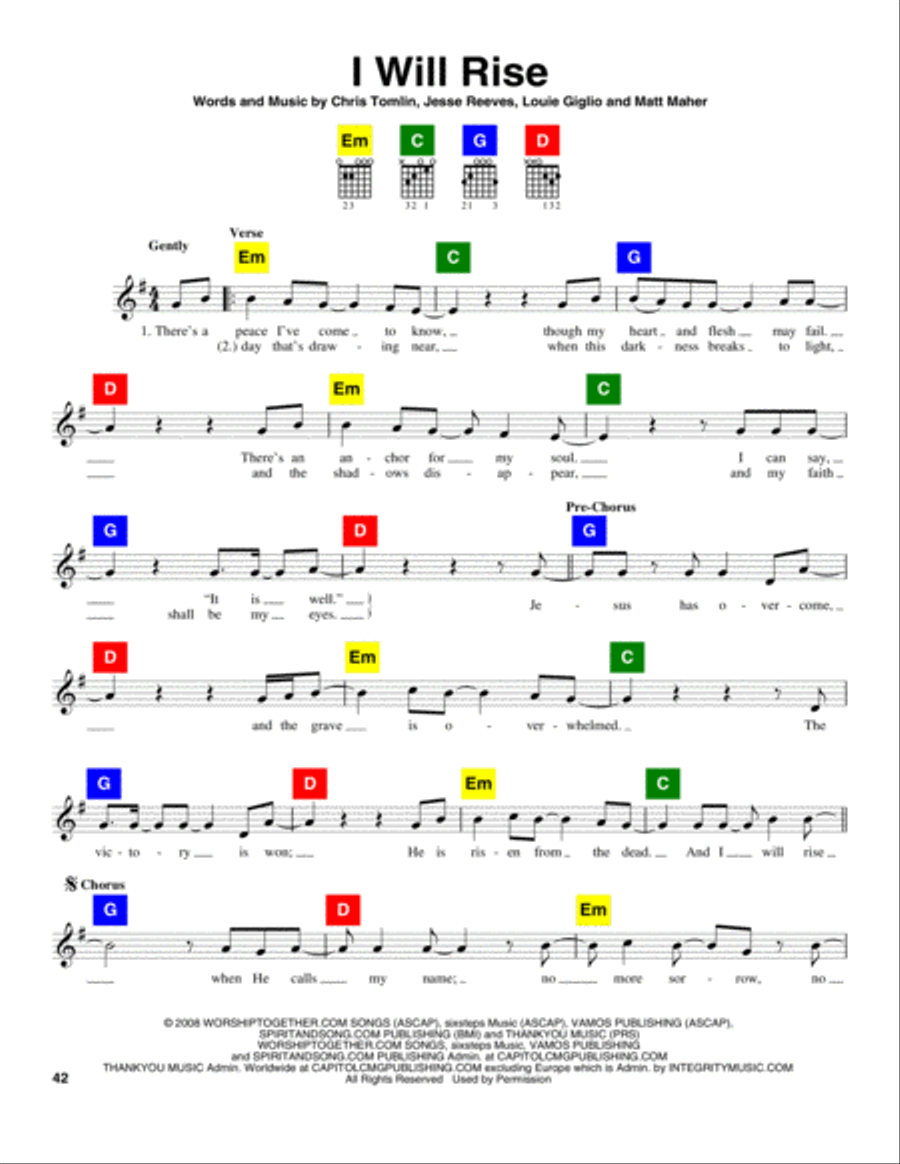 I Will Rise I Will Rise Sacred scores gallery preview page 1