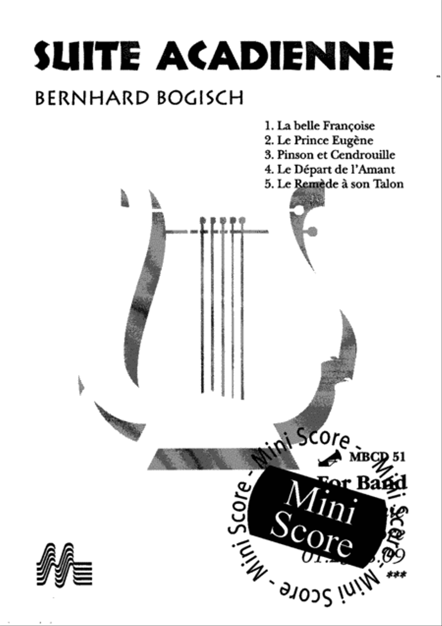 Suite Acadienne Concert Band scores gallery preview page 3