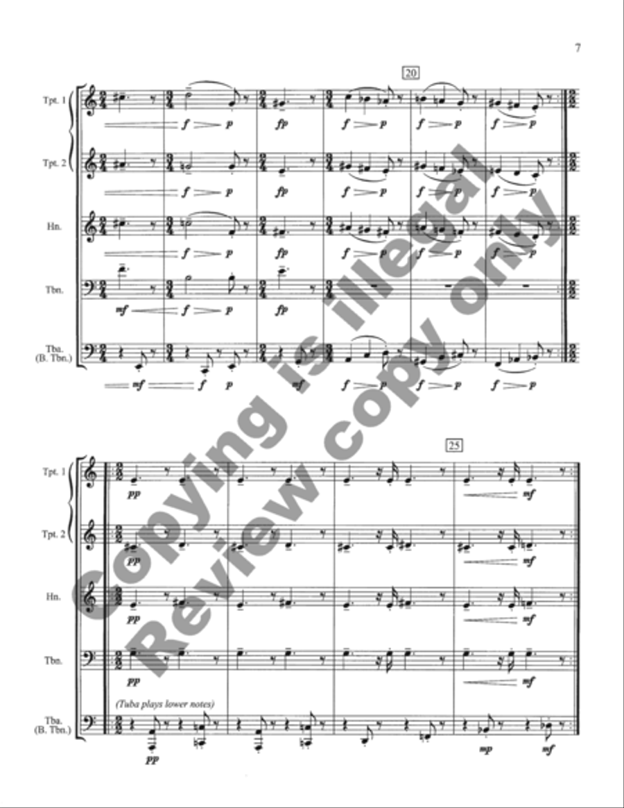 Inaugural Marches Inaugural Marches Brass Quintet scores gallery preview page 22