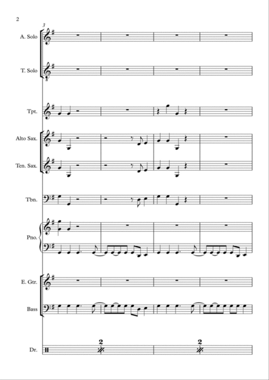 Reach Jazz Ensemble scores gallery preview page 2