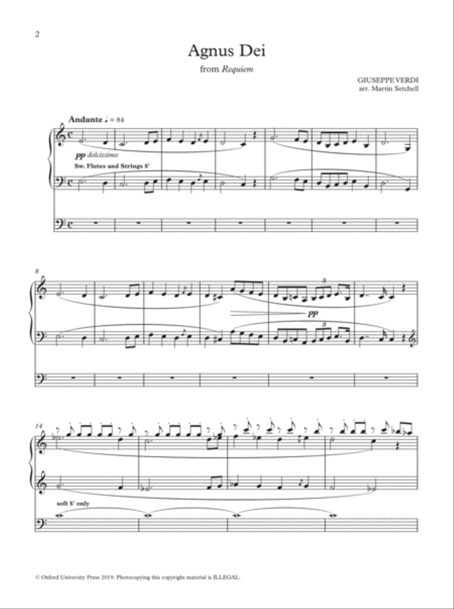 A Verdi Organ Album Organ Solo scores gallery preview page 4