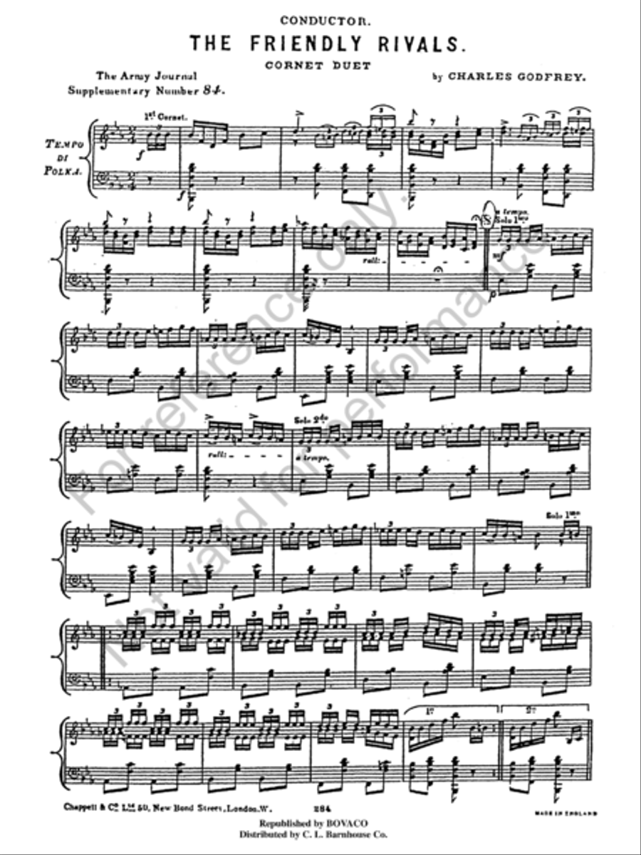 The Friendly Rivals The Friendly Rivals Concert Band scores gallery preview page 3