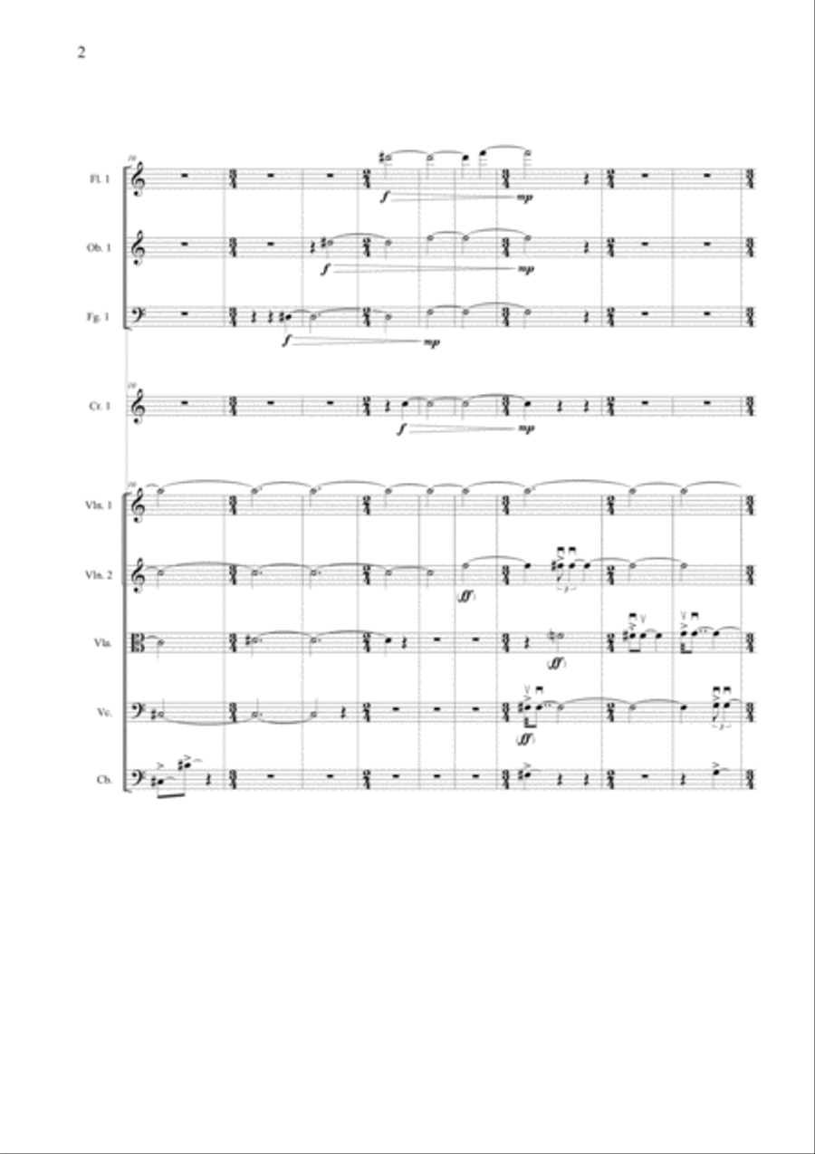 Umberto Bombardelli: L’HORIZON DOUBLÈ (ES-20-117) - Score Only Chamber Orchestra scores gallery preview page 5