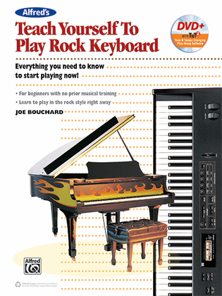 Book cover for Alfred's Teach Yourself to Play Rock Keyboard